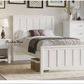 BAYLIN RUBBERWOOD KING SINGLE BED WHITE - MyChocolateWood