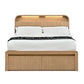 Denby Messmate Timber King Bed - Headboard Integrated LED Lighting Light Smoke