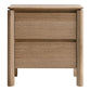 Jinetta Solid Messmate Timber  2-Drawer Bedside Table Light Smoke