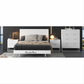 Farah 4-Piece Solid Acacia Bedroom Suite — Bed, Tallboy & 2 Bedside Tables