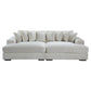 Karel Corduroy 2-Seater Sofa Bed Beige