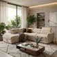Bart Corner Sofa Bed — 2-Seater Sofa w/ LHF Storage Chaise Beige