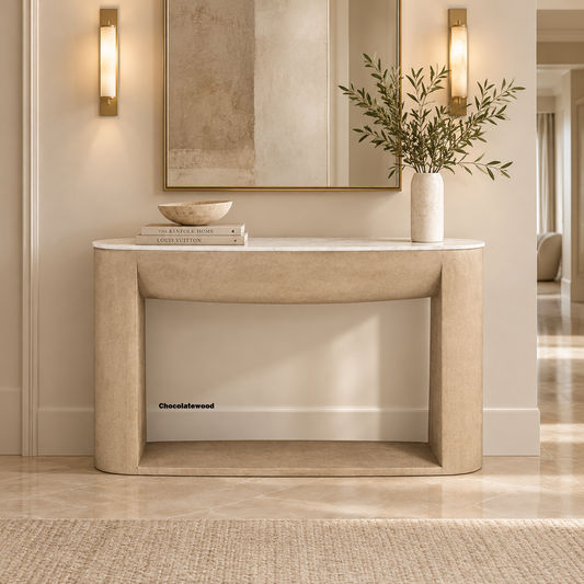 Bertrand Marble Top Console Table / Hall Table