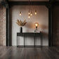 DIMANTA DESIGNER  3-DRAWER HALL TABLE/CONSOLE TABLE BLACK - MyChocolateWood