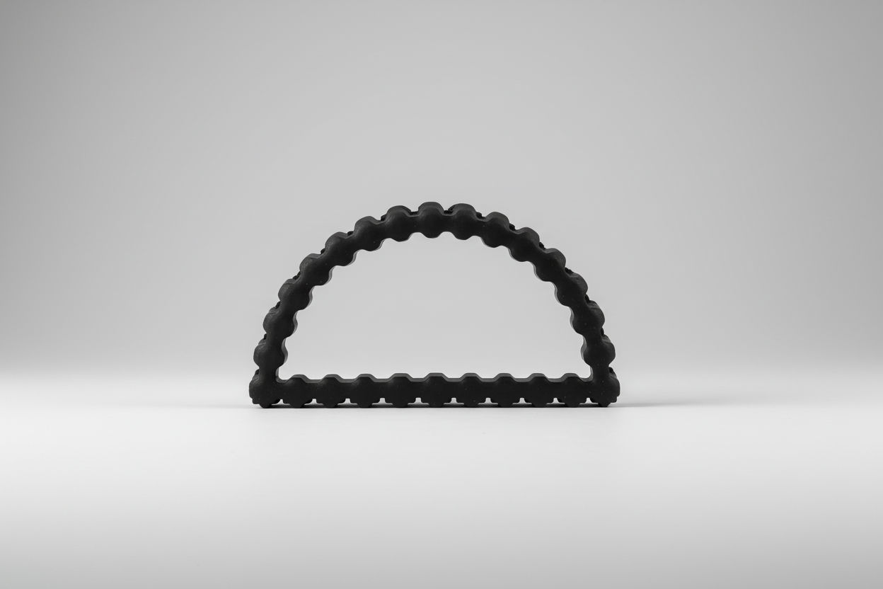 CAROLYN HALF MOON MIRROR BLACK MINDI WOOD FRAME - MyChocolateWood