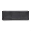 Carlson oak wood black buffet or sideboard by Chocolate Wood, 200cm length, featuring sleek black finish and modern design.