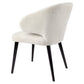 AUBERT BLACK OAK LEG DINING CHAIR WITH NATURAL LINEN - MyChocolateWood