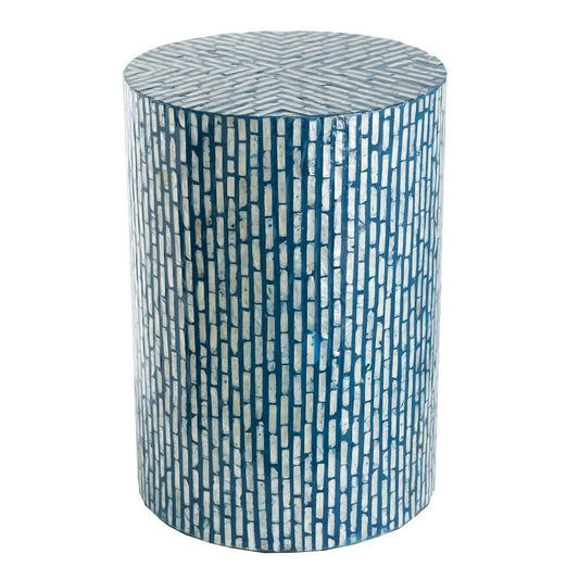 HORIZON SHELL STOOL/SIDE TABLE/LAMP TABLE/ACCENT TABLE (Copy) - MyChocolateWood