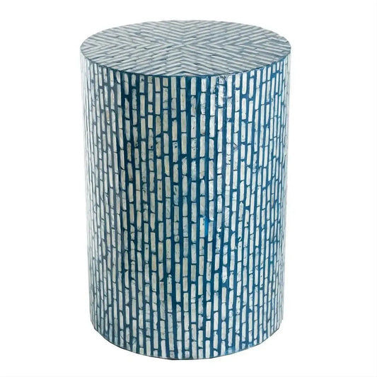 HORIZON SHELL STOOL/SIDE TABLE/LAMP TABLE/ACCENT TABLE (Copy) - MyChocolateWood