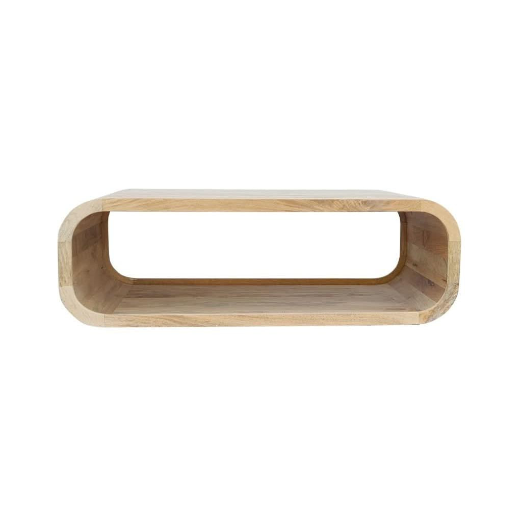NIVAN  MANGO WOOD COFFEE TABLE  OCCASIONAL TABLE NATURAL - MyChocolateWood