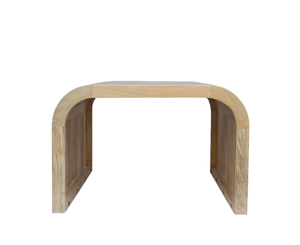NIVAN  MANGO WOOD SIDE TABLE  OCCASIONAL TABLE NATURAL - MyChocolateWood