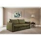 OAKLI FABRIC PULLOUT 3-SEATER SOFA BED GREEN - MyChocolateWood