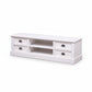 Bradtree Mahogany Timber 4-Drawer TV/Entertainment Unit in Solid White 180cm