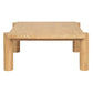 BRODY SOLID MAHOGANY SQUARE COFFEE TABLE NATURAL 90CM - MyChocolateWood