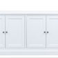 BRETTON ACACIA TIMBER OPEN HUTCH WITH ADJUSTABLE SHELVES