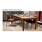 BUNGARRA 9 PIECE MARRI WOOD RECTANGULAR DINING TABLE SET 240CM + 8 BUNGARRA TOFFEE LEATHER DINING CHAIRS - MyChocolateWood