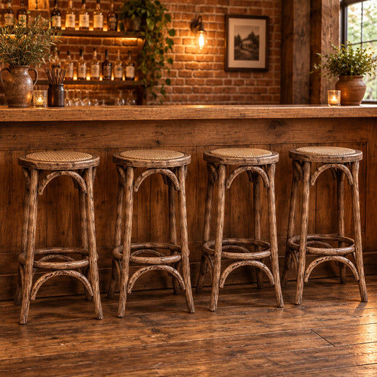 Cabra Old Elm Bar Stool 38x38x65 Natural
