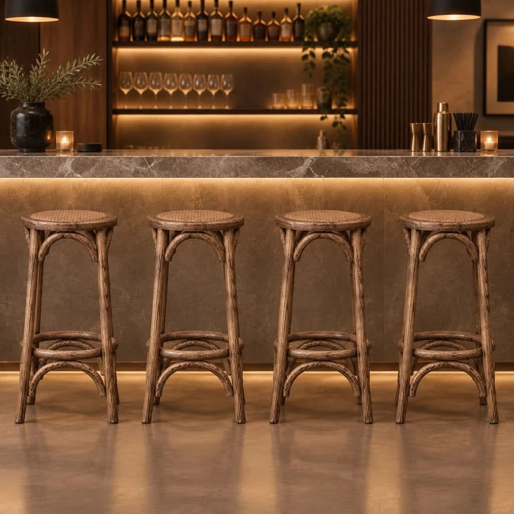 Cabra Old Elm Bar Stool 38x38x65 Natural