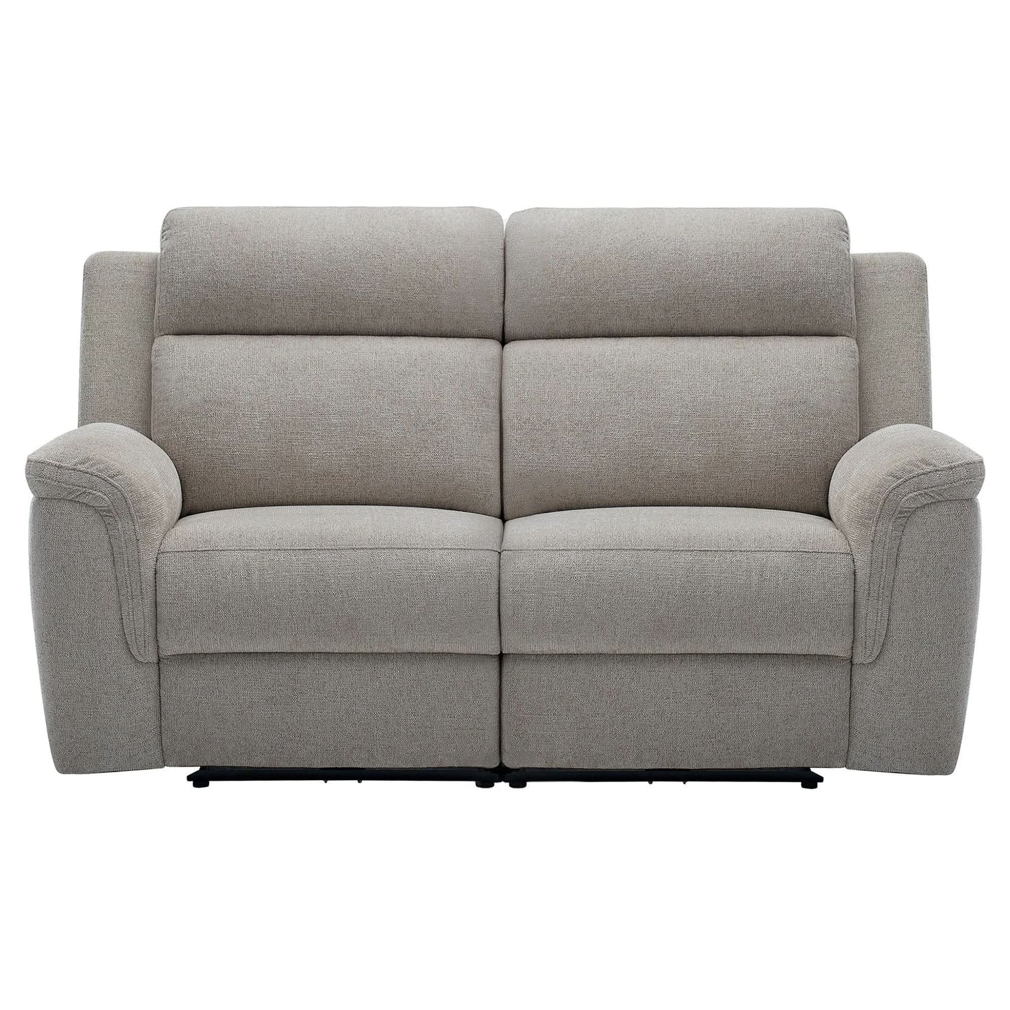Camrose Fabric 2-Seater Electric Recliner Sofa Pebble