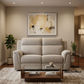 Camrose Fabric 2-Seater Electric Recliner Sofa Pebble