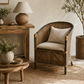 Camino Rattan & Mango Tub Chair / Armchair in Black Shadow