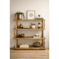 LUPIN MINDI WOOD RUSTIC BOOKCASE/DISPLAY SHELF NATURAL 150CM - MyChocolateWood