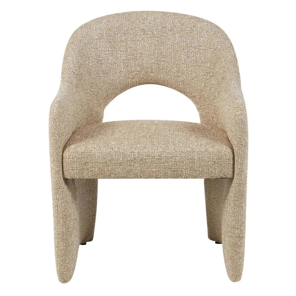 KELLER FABRIC DINING CHAIR FIELD BROWN - MyChocolateWood