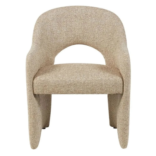 KELLER FABRIC DINING CHAIR FIELD BROWN - MyChocolateWood