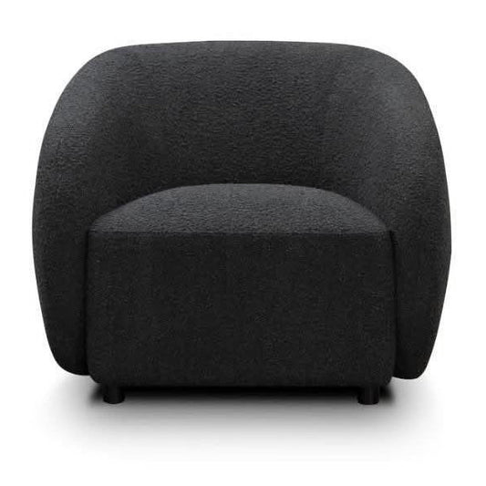 SUKI BOUCLE 3-SEATER ARMCHAIR CHARCOAL