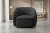 SUKI BOUCLE ARMCHAIR CHARCOAL - MyChocolateWood