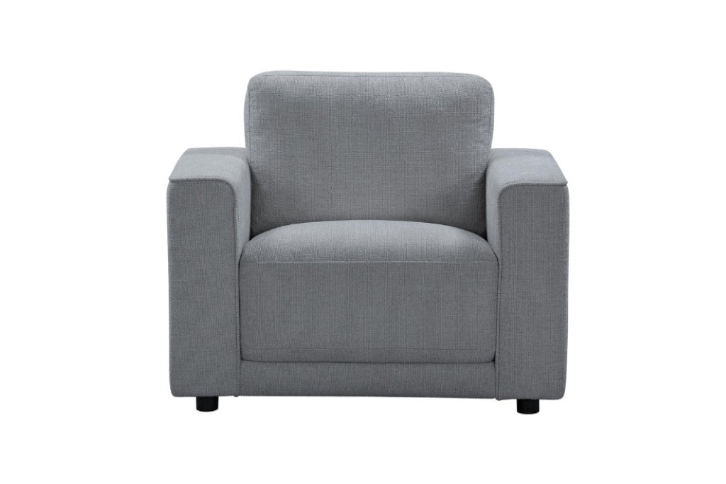 Yanni Fabric Armchair - Steel - MyChocolateWood
