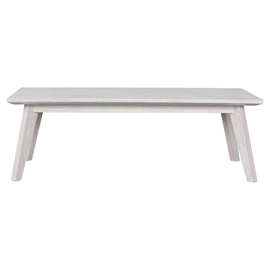 Halifax Solid Acacia Coffee Table 180cm in Brushed White