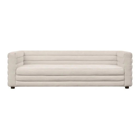 MEREDITH 3-SEATER BOUCLE SOFA WHITE - MyChocolateWood
