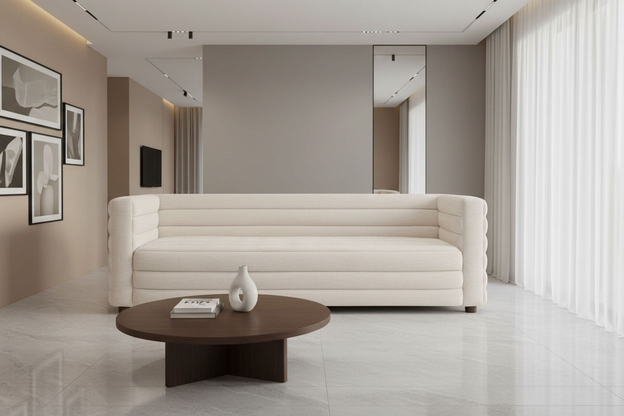 MEREDITH 3-SEATER FABRIC SOFA NATURAL LINEN - MyChocolateWood