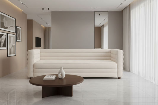 MEREDITH 3-SEATER FABRIC SOFA NATURAL LINEN - MyChocolateWood