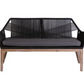 Rosetti 4 Piece Outdoor Sofa Set/Lounge Set - Black Rope/Charcoal Cushion