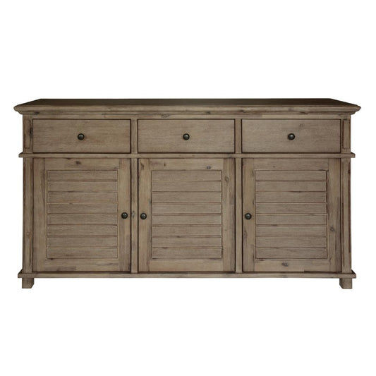 DEVONSHIRE ACACIA TIMBER BUFFET/SIDEBOARD BRUSHED KHAKI - MyChocolateWood
