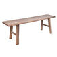 Harlow Solid Hardwood Rustic Bench 180cm in Natural - Chocolate Wood