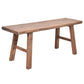 HARLOW SOLID HARDWOOD RUSTIC BENCH MEDIUM NATURAL 120X43X50