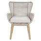 ATHENA EUCALYPTUS TIMBER 9-PIECE OUTDOOR SET CREAM/WHITEWASH