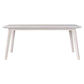 HALIFAX SOLID ACACIA TIMBER DINING TABLE  IN BRUSHED WHITE 180CM