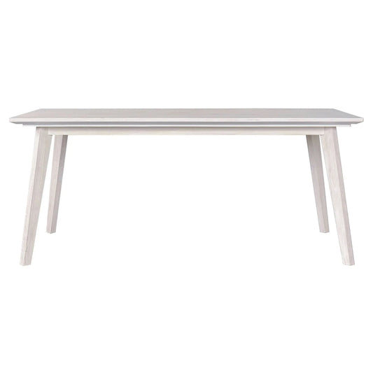 Halifax Solid Acacia Dining Table 180cm in Brushed White
