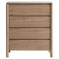 Jinetta Solid Messmate Timber  4-Drawer Tallboy/Chest of Drawers Light Smoke