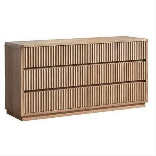 Denby Messmate Timber 6-Drawer Dresser Light Smoke