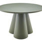 Channing  Round Dining Table Army Green 120cm - MyChocolateWood