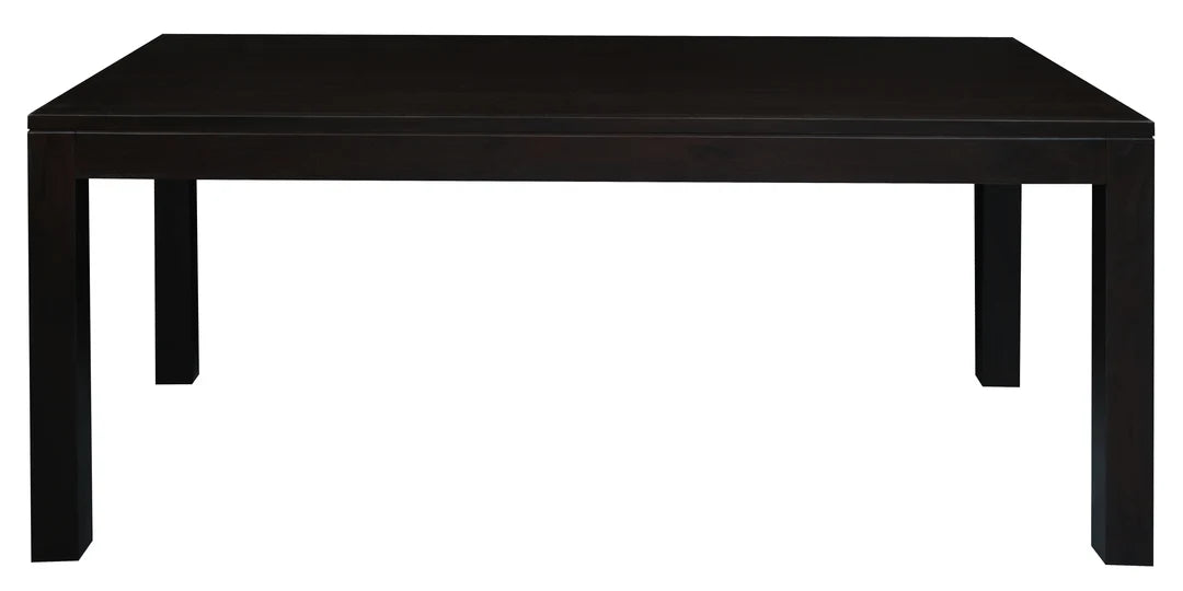 TANAKA SOLID MAHOGANY DINING TABLE IN CHOCOLATE 180CM - MyChocolateWood