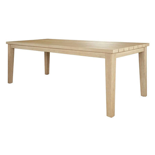 Athena Eucalyptus Timber 9-Piece Outdoor Set in Cream & Whitewash