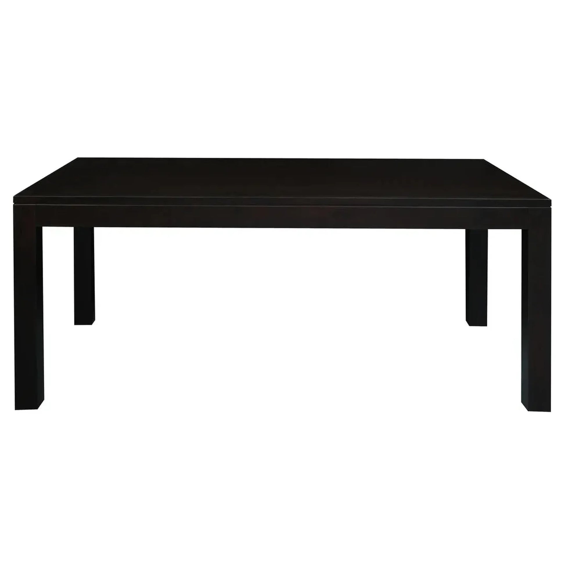 Tanaka Solid Mahogany Dining Table, 180cm in Chocolate - Chocolate Wood