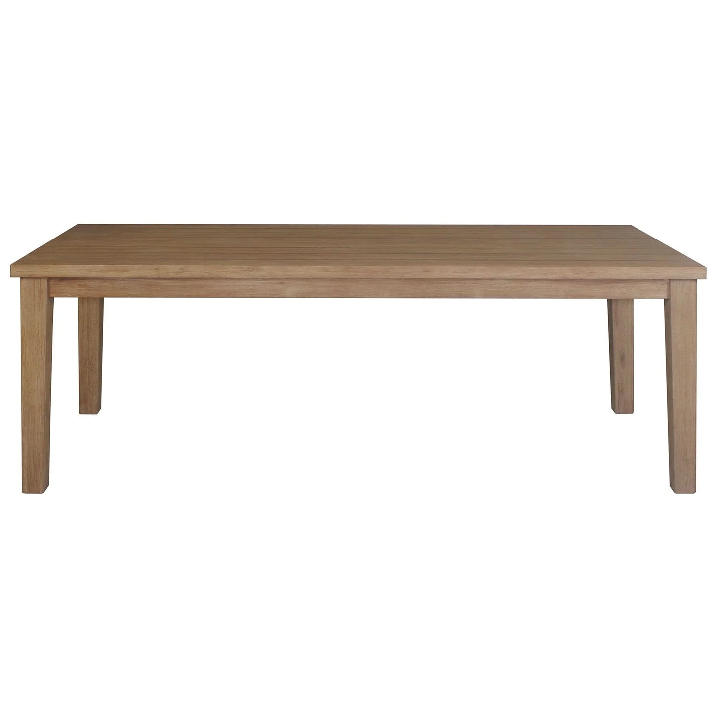 ATHENA EUCALYPTUS TIMBER OUTDOOR DINING TABLE NATURAL 220CM