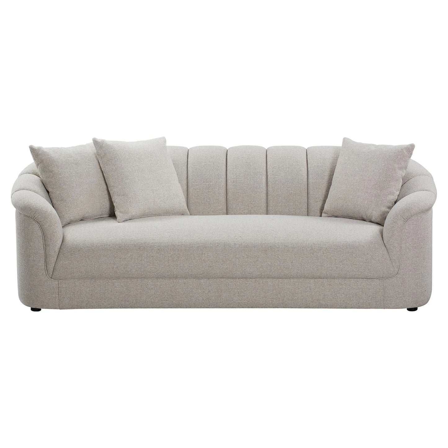 Andrella Fabric 3-Seater Sofa Beige